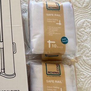 White Indoor Railing Safety Net